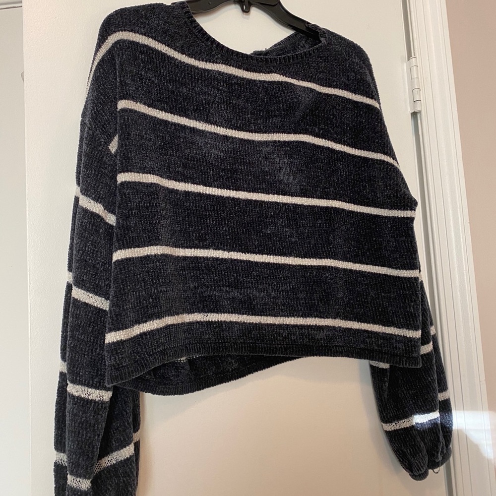 Crew Neck Striped Sweater
